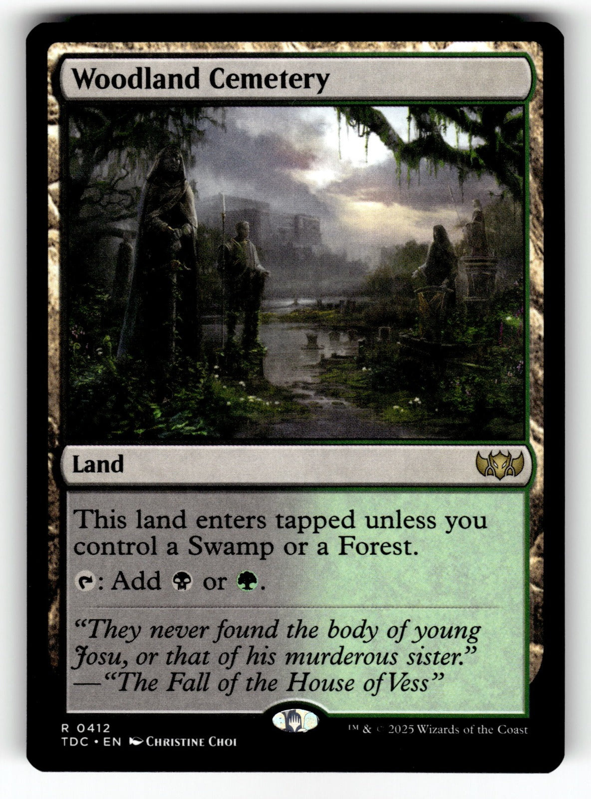 Woodland Cemetery – 412 TDC: Commander: Tarkir: Dragonstorm R NM