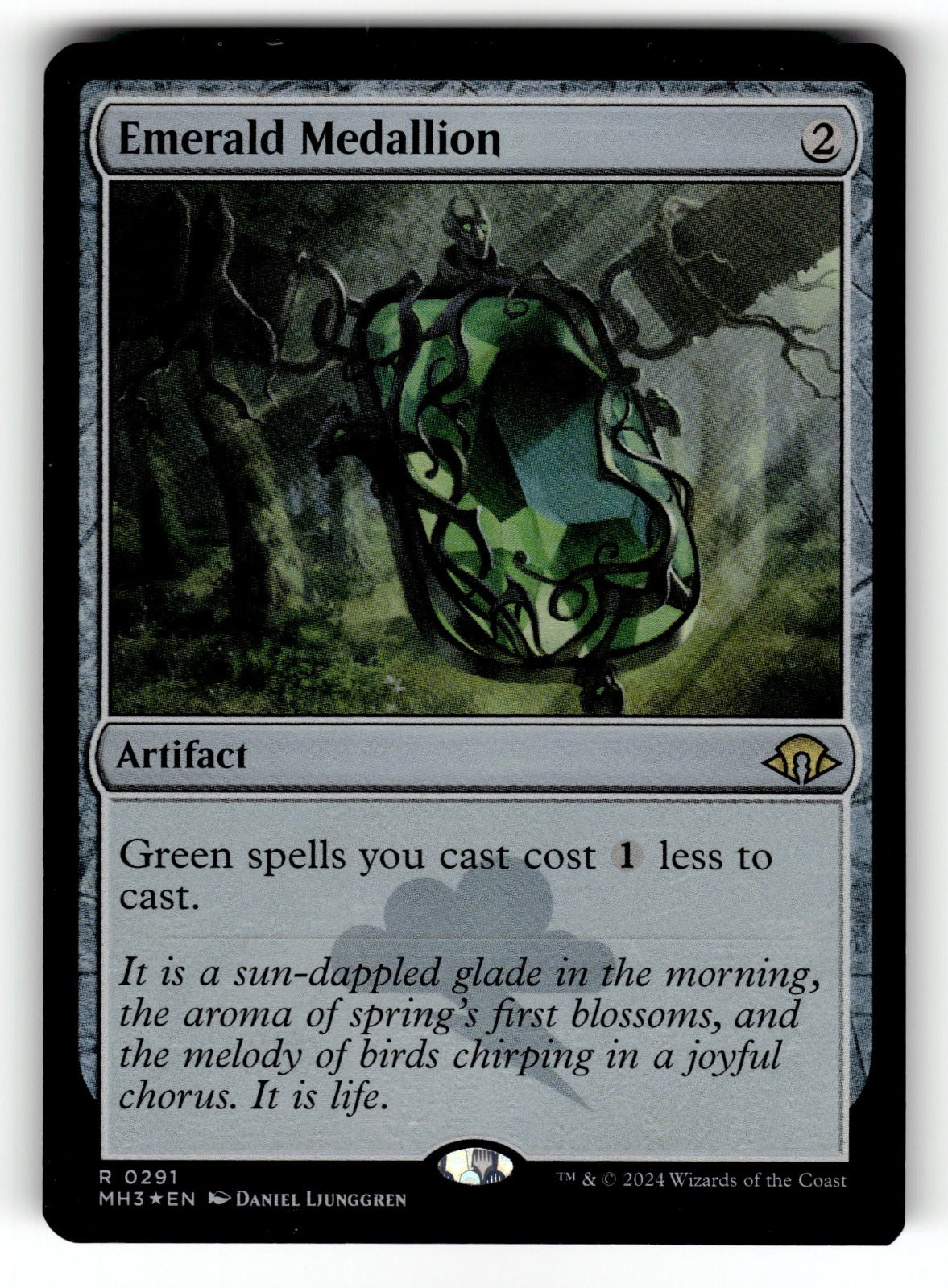 Emerald Medallion – 291 MH3: Modern Horizons 3 R Foil LP