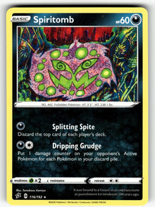 Spiritomb – 116/192 SWSH02: SWSH02: Rebel Clash Rare NM