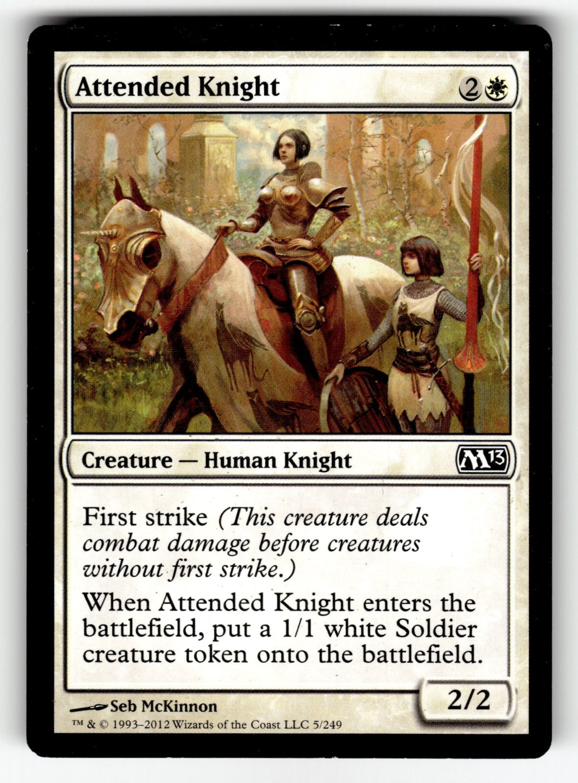 Attended Knight – 5 M13: Magic 2013 (M13) C LP