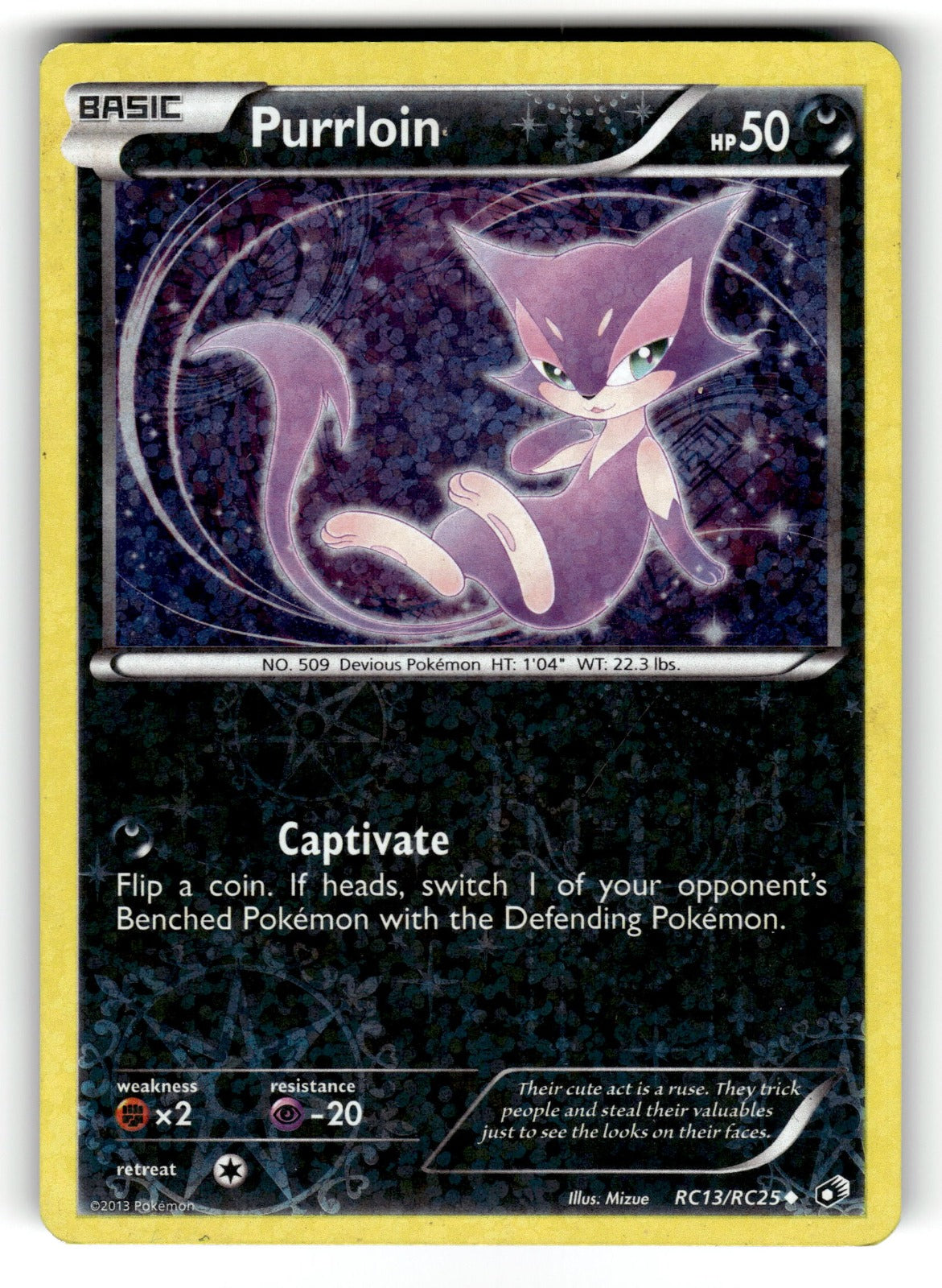 Purrloin – RC13/RC25 LTR: Legendary Treasures: Radiant Collection Uncommon Holo LP
