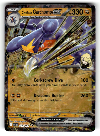 Cynthia's Garchomp ex – 104/182 DRI: SV10: Destined Rivals Double Rare Holo NM