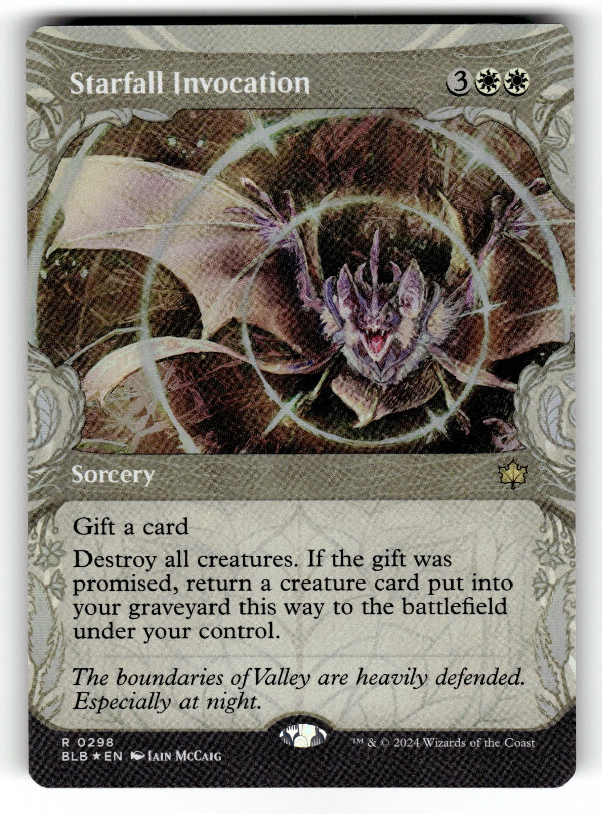 Starfall Invocation (Showcase) – 298 BLB: Bloomburrow R Foil NM