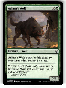 Arlinn's Wolf – 151 WAR: War of the Spark C NM