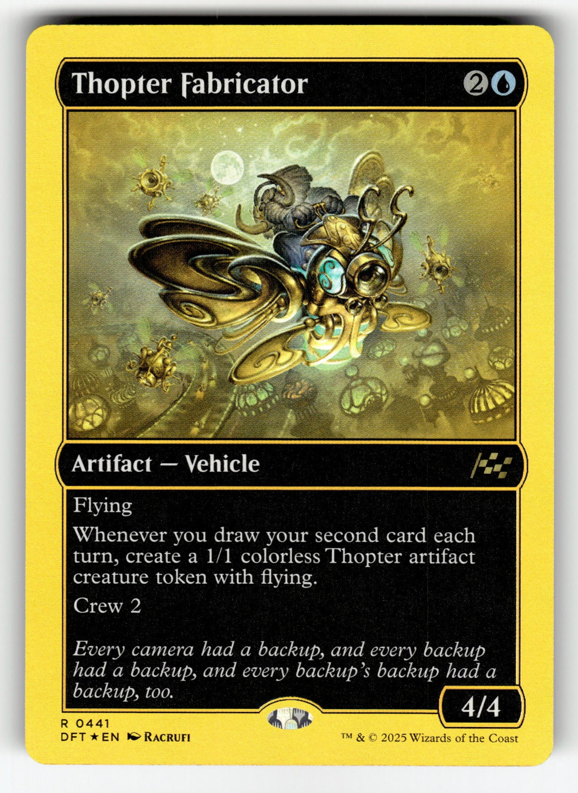 Thopter Fabricator (First-Place Foil) – 441 DFT: Aetherdrift R Foil NM