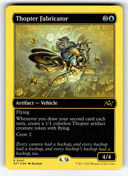 Thopter Fabricator (First-Place Foil) – 441 DFT: Aetherdrift R Foil NM