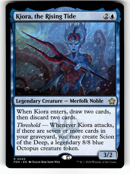 Kiora, the Rising Tide – 45 FDN: Foundations R NM