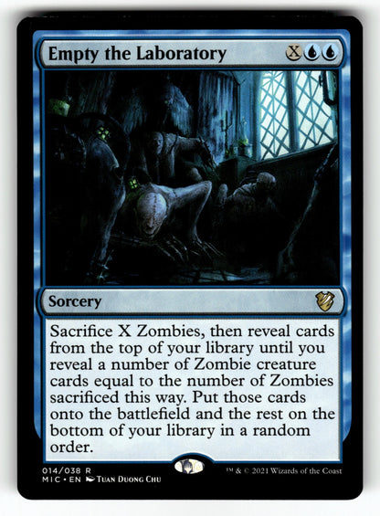 Empty the Laboratory – 14 MIC: Commander: Innistrad: Midnight Hunt R NM