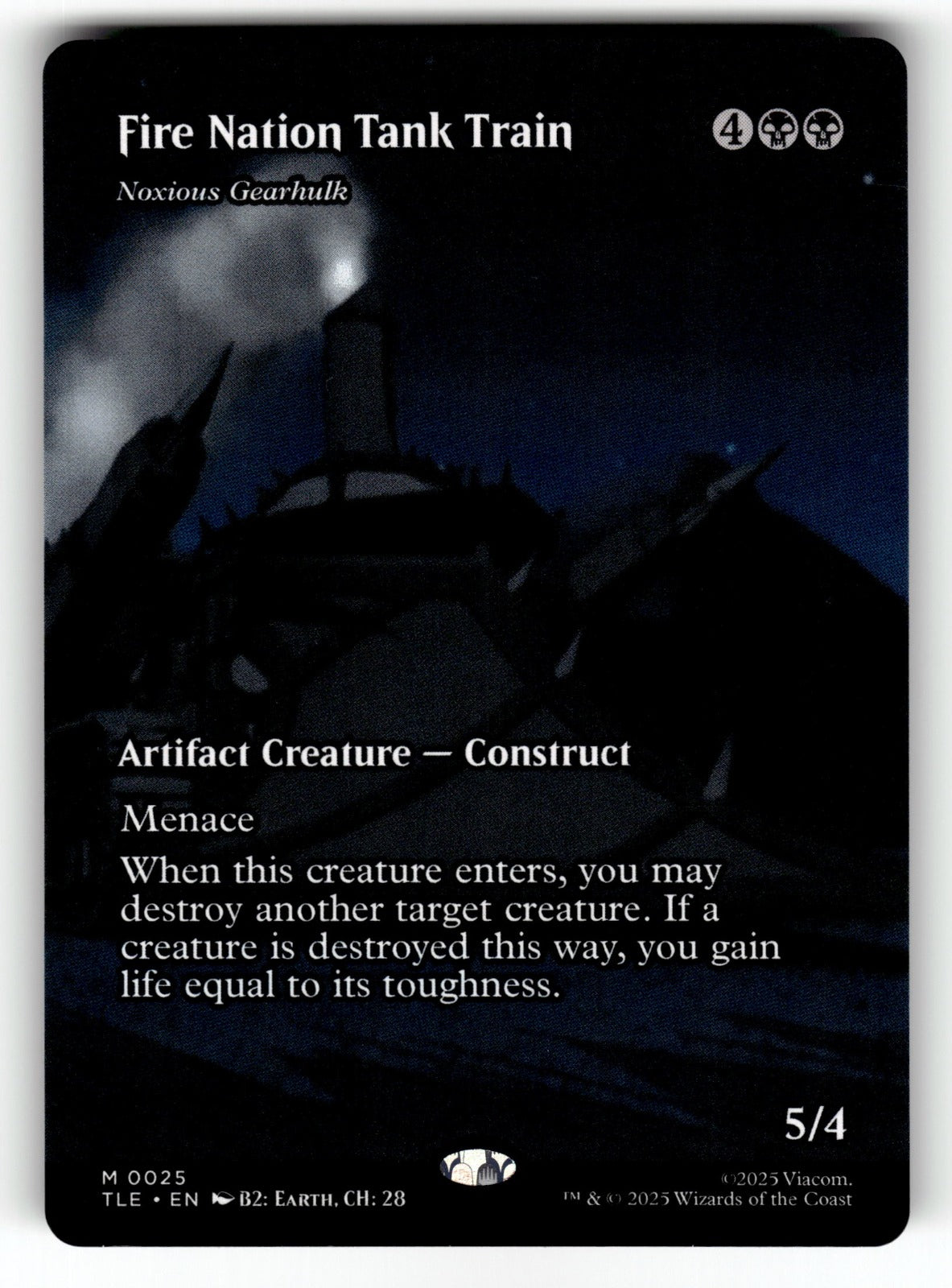 Fire Nation Tank Train - Noxious Gearhulk (Borderless) – 25 TLE: Avatar: The Last Airbender: Eternal-Legal M NM