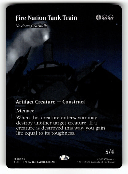 Fire Nation Tank Train - Noxious Gearhulk (Borderless) – 25 TLE: Avatar: The Last Airbender: Eternal-Legal M NM