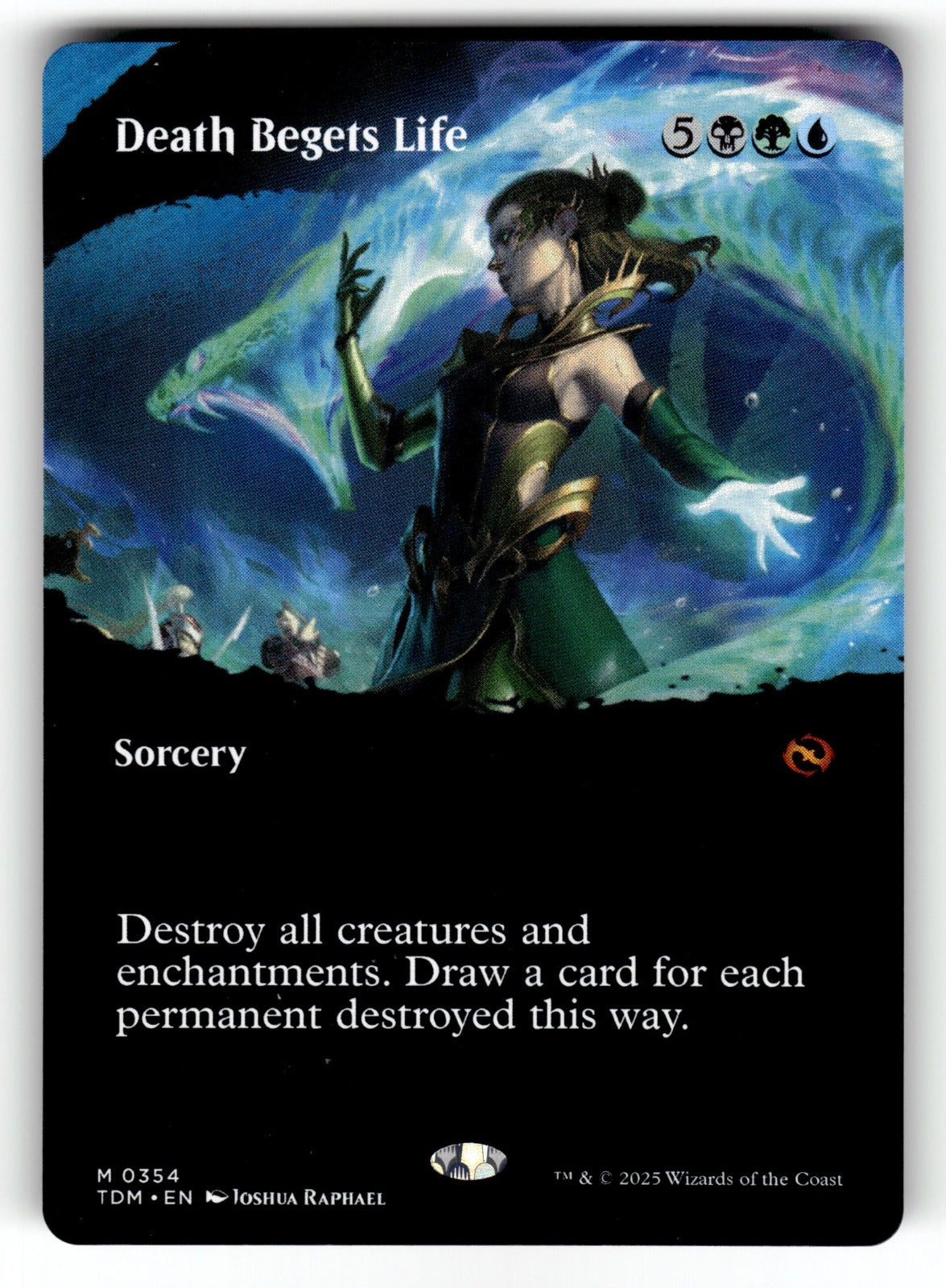 Death Begets Life (Borderless) – 354 TDM: Tarkir: Dragonstorm M NM