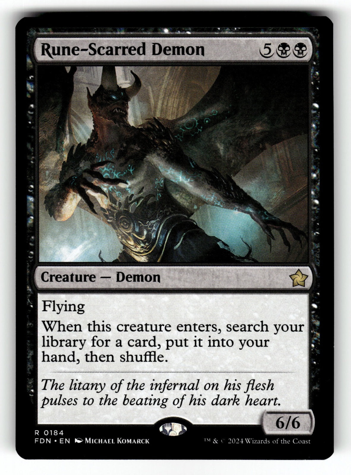 Rune-Scarred Demon – 184 FDN: Foundations R NM