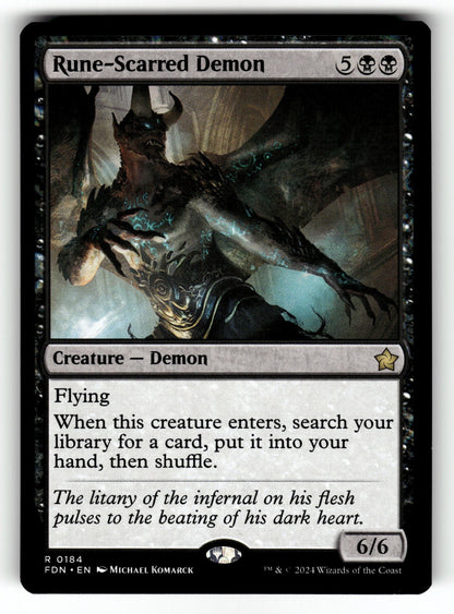 Rune-Scarred Demon – 184 FDN: Foundations R NM