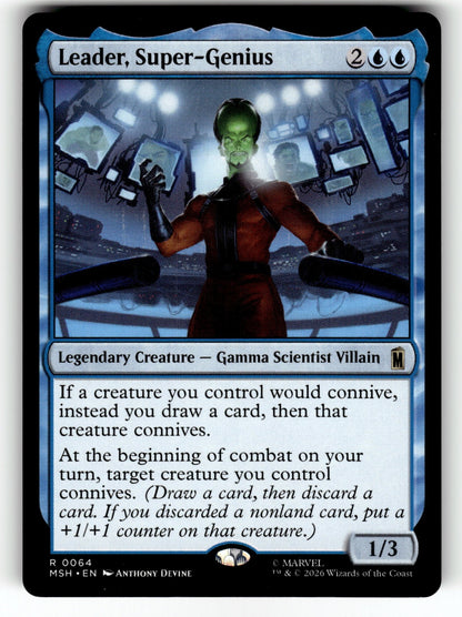 Leader, Super-Genius – 64 MSH: Marvel Super Heroes R NM