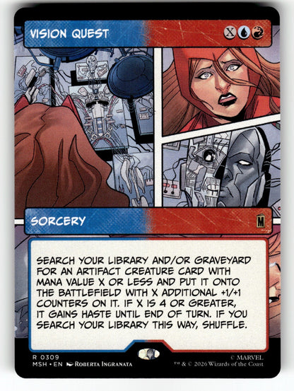 Vision Quest (Borderless) – 309 MSH: Marvel Super Heroes R NM