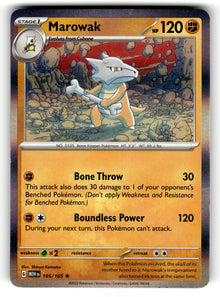 Marowak – 105/165 MEW: SV: Scarlet & Violet 151 Rare Holo NM