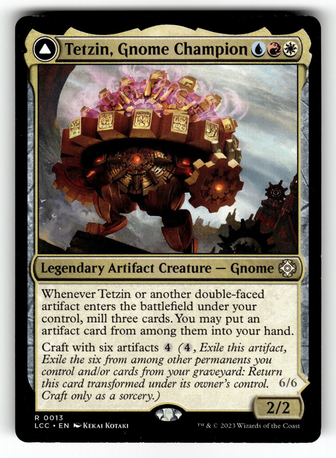 Tetzin, Gnome Champion – 13 LCC: Commander: The Lost Caverns of Ixalan R NM