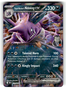 Team Rocket's Nidoking ex – 119/182 DRI: SV10: Destined Rivals Double Rare Holo NM