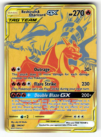 Reshiram & Charizard GX - – SM247 SMP: SM Promos Promo Holo NM