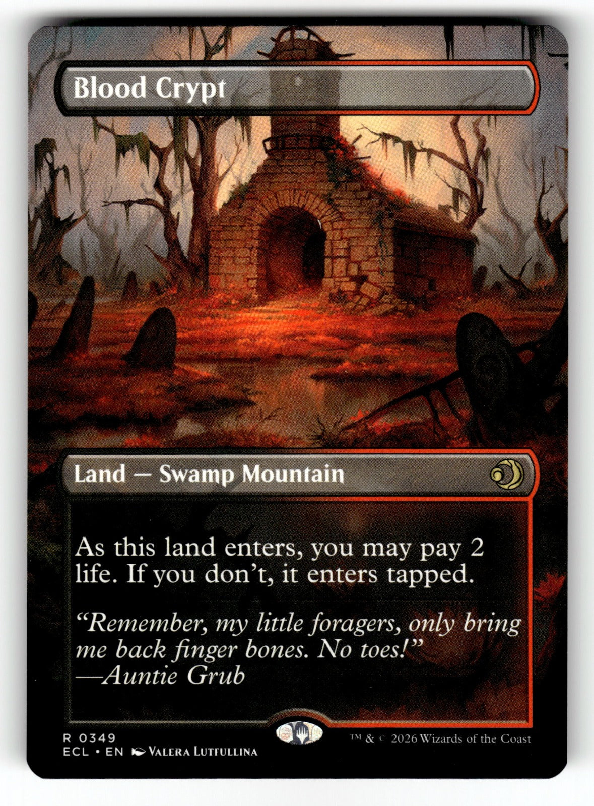 Blood Crypt (Borderless) – 349 ECL: Lorwyn Eclipsed R NM