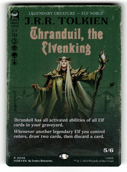 Thranduil, the Elvenking (Borderless) – 246 HOB: The Hobbit R Foil NM