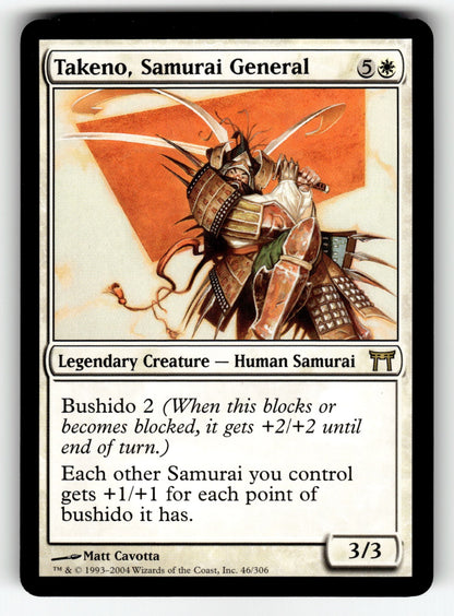 Takeno, Samurai General – 46 CHK: Champions of Kamigawa R LP