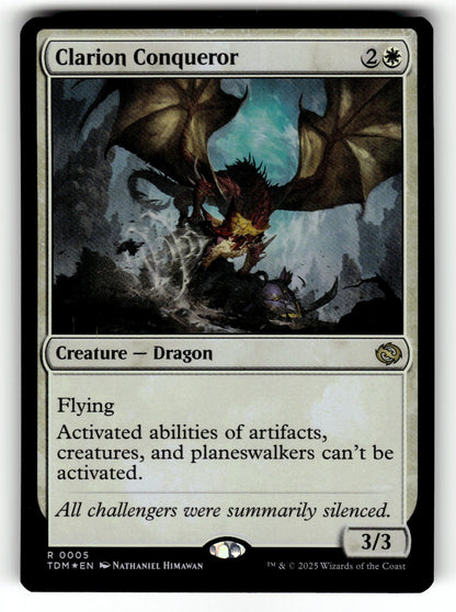 Clarion Conqueror – 5 TDM: Tarkir: Dragonstorm R Foil NM