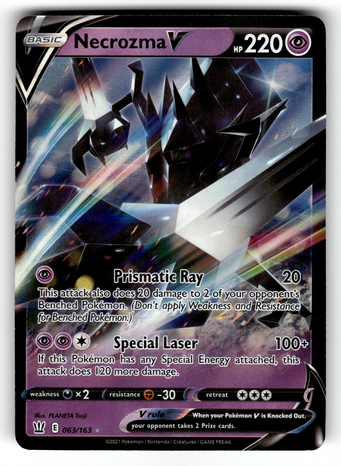 Necrozma V - 063/163 SWSH05: SWSH05: Battle Styles Ultra Rare Holo NM
