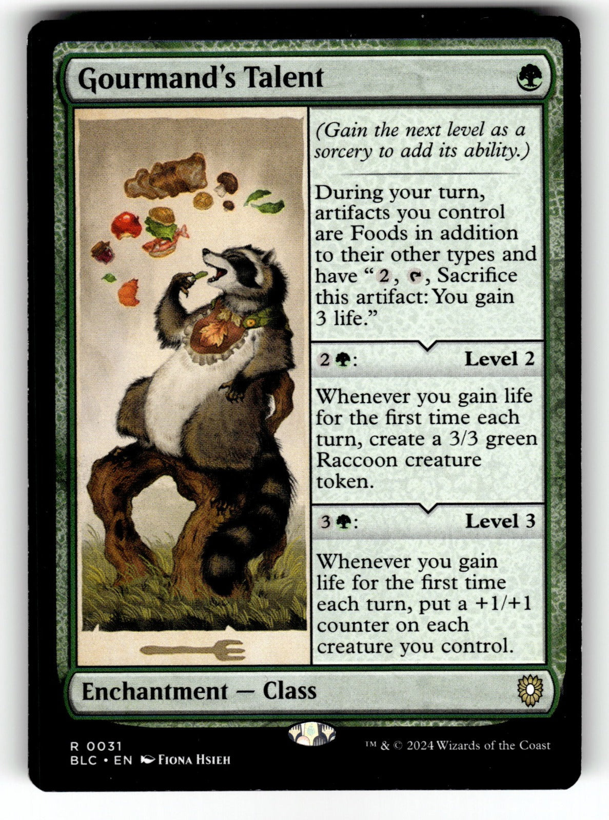 Gourmand's Talent – 31 BLC: Commander: Bloomburrow R LP