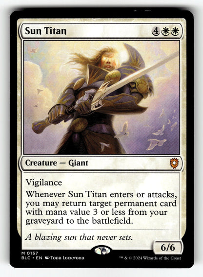 Sun Titan – 157 BLC: Commander: Bloomburrow M NM