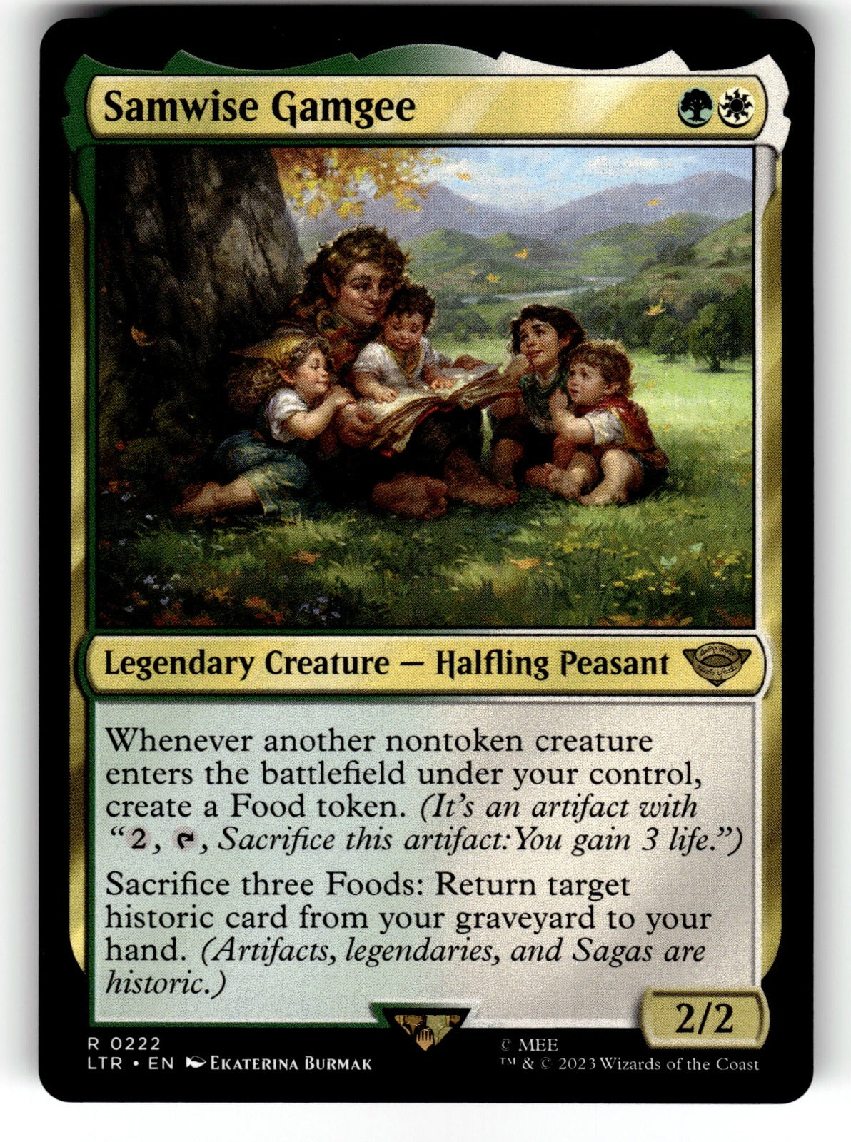 Samwise Gamgee – 222 LTR: Universes Beyond: The Lord of the Rings: Tales of Middle-earth R NM