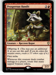 Prosperous Bandit – 25 BLC: Commander: Bloomburrow R NM
