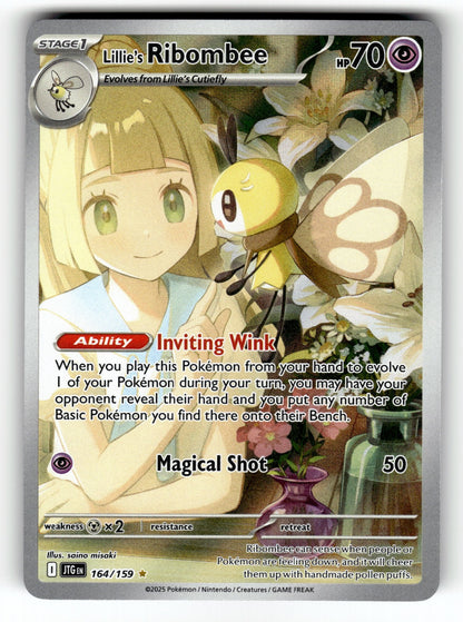 Lillie's Ribombee – 164/159 JTG: SV09: Journey Together Illustration Rare HoloNM