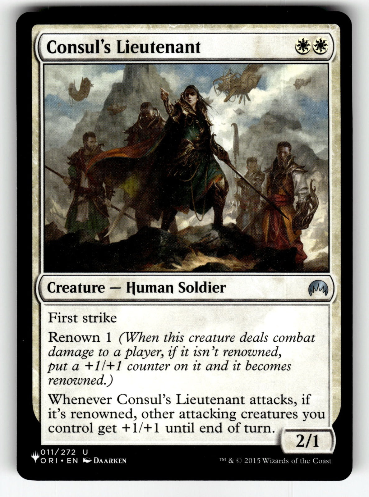 Consul's Lieutenant – 011/272 LIST: The List Reprints U NM