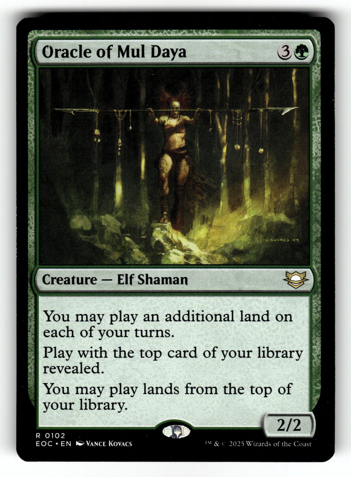 Oracle of Mul Daya – 102 EOC: Commander: Edge of Eternities R NM