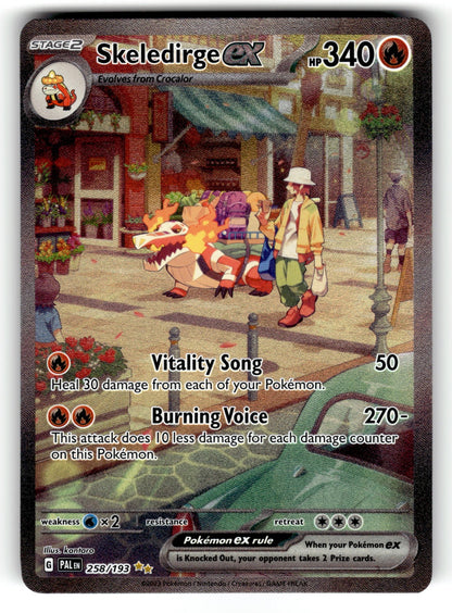 Skeledirge ex – 258/193 PAL: SV02: Paldea Evolved Special Illustration Rare Holo NM