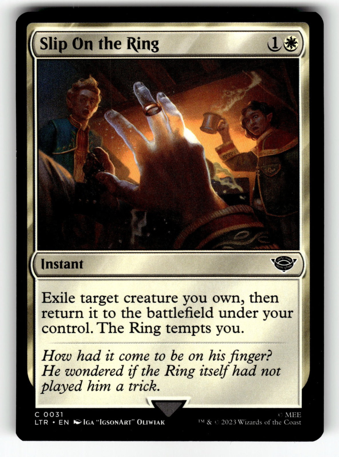 Slip on the Ring – 31 LTR: Universes Beyond: The Lord of the Rings: Tales of Middle-earth C NM