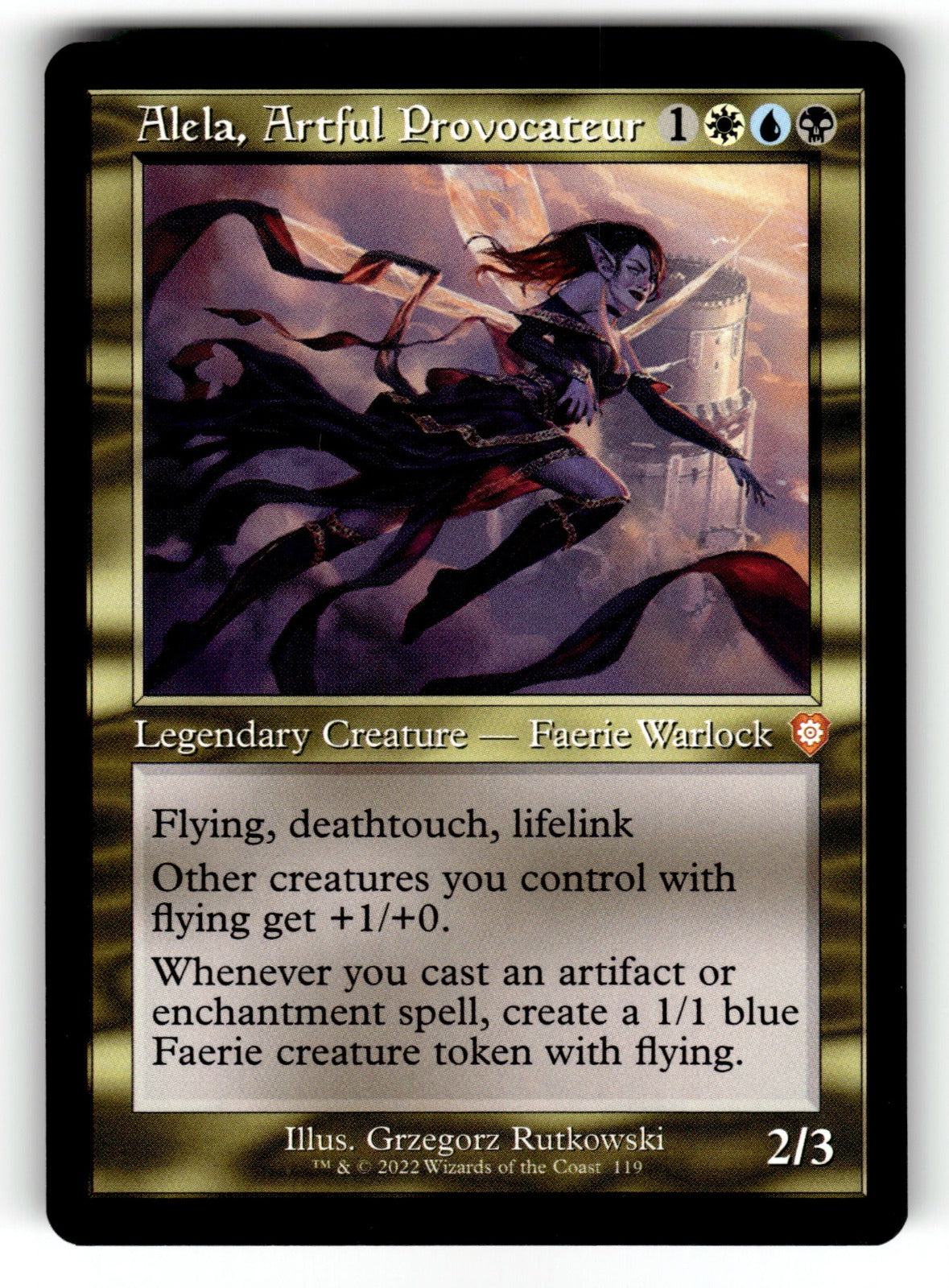 Alela, Artful Provocateur (Retro Frame) – 119 BRC: Commander: The Brothers' War M NM