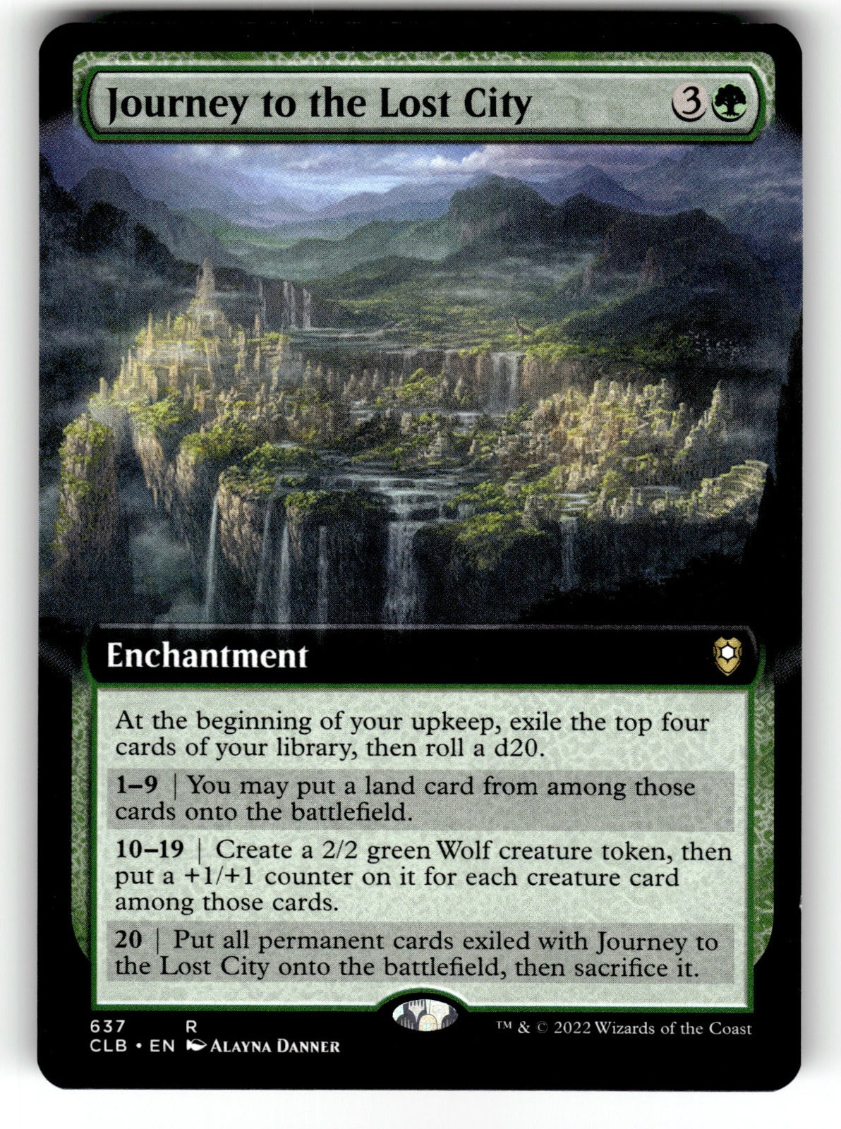 Journey to the Lost City (Extended Art) – 637 CLB: Commander Legends: Battle for Baldur's Gate R NM