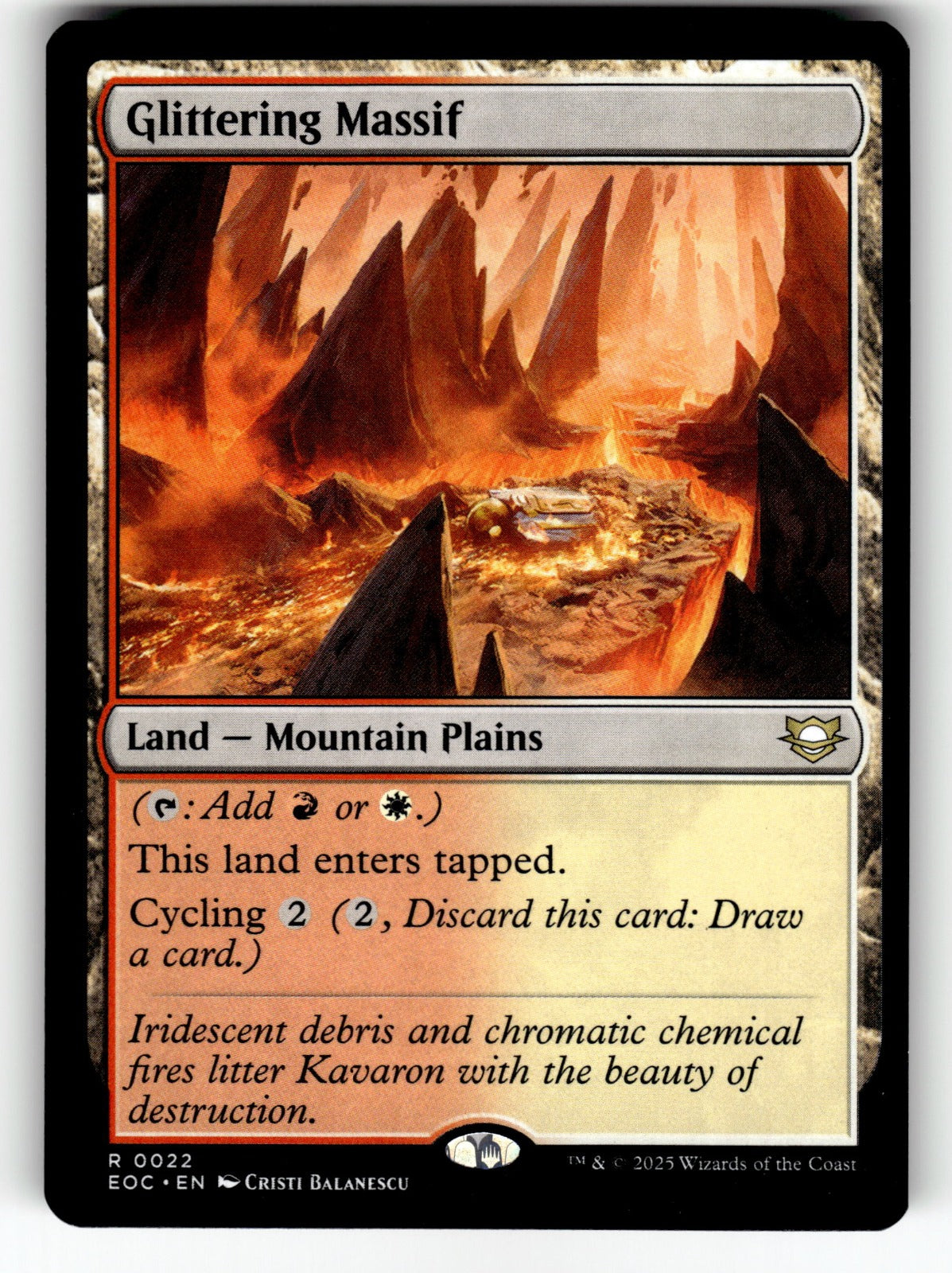 Glittering Massif – 22 EOC: Commander: Edge of Eternities R NM