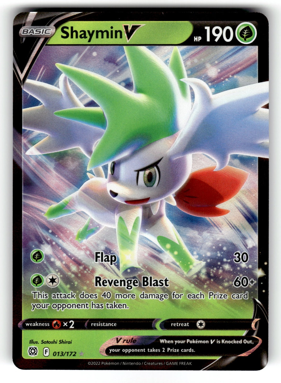 Shaymin V – 013/172 SWSH09: SWSH09: Brilliant Stars Ultra Rare Holo NM