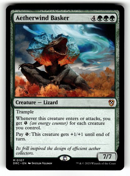 Aetherwind Basker – 107 DRC: Commander: Aetherdrift M NM