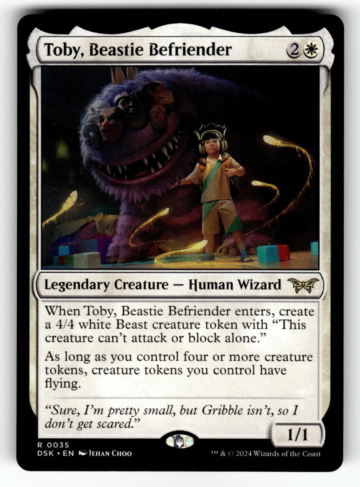 Toby, Beastie Befriender – 35 DSK: Duskmourn: House of Horror R NM