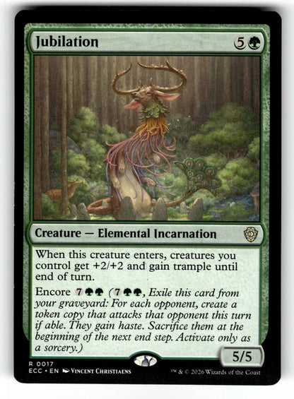 Jubilation – 17 ECC: Commander: Lorwyn Eclipsed R LP