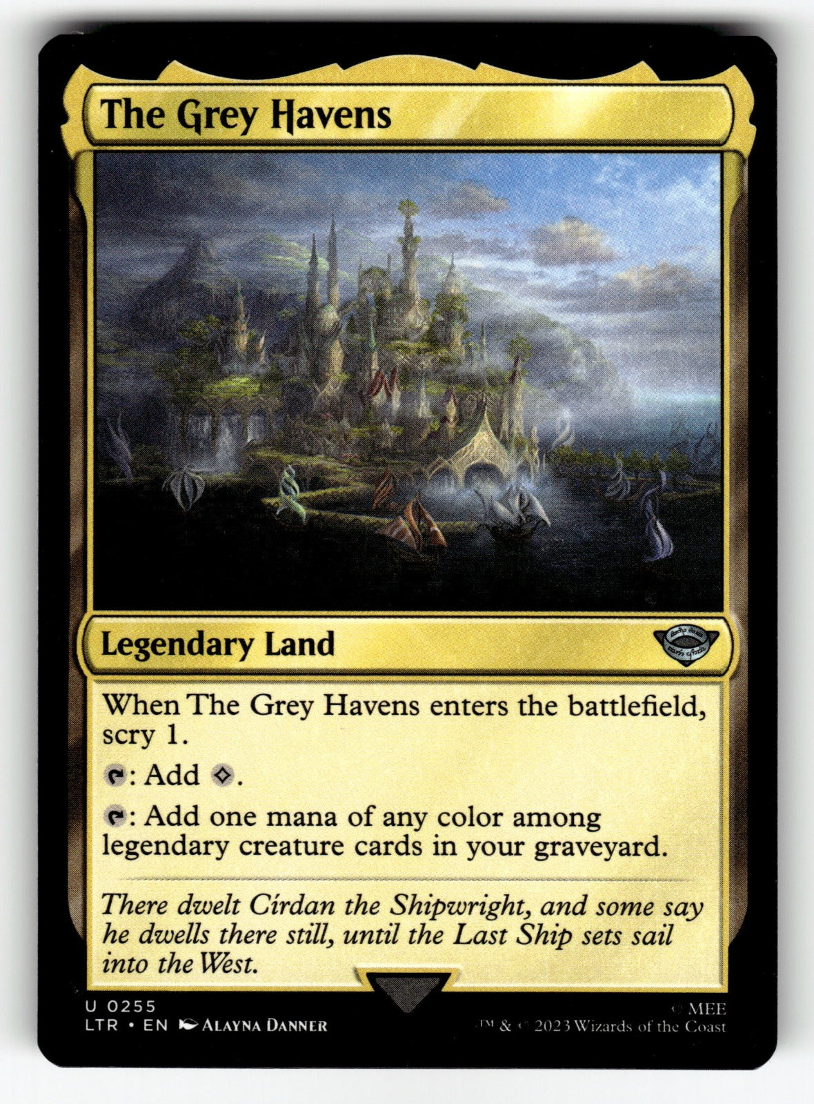 The Grey Havens – 255 LTR: Universes Beyond: The Lord of the Rings: Tales of Middle-earth U NM