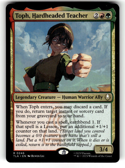 Toph, Hardheaded Teacher – 246 TLA: Avatar: The Last Airbender R NM