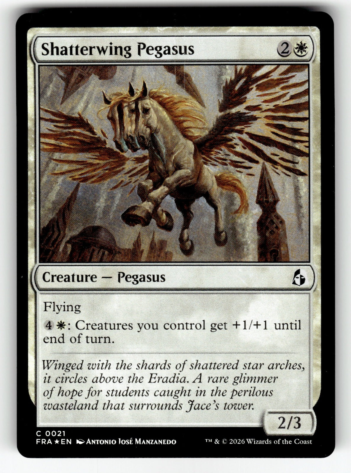 Shatterwing Pegasus – 21 FRA: Reality Fracture C Foil NM