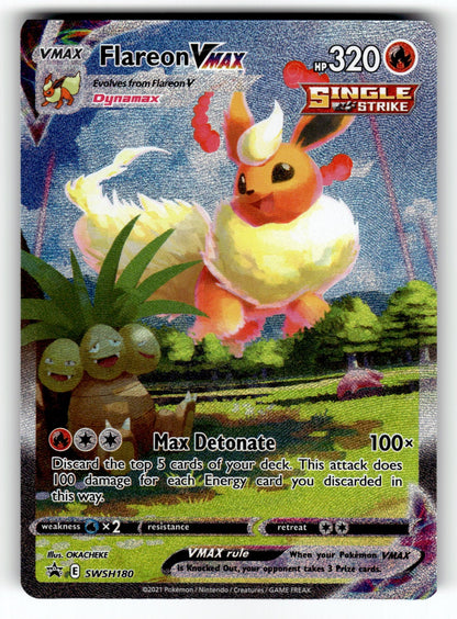 Flareon VMAX – SWSH180 SWSD: SWSH: Sword & Shield Promo Cards Promo Holo NM