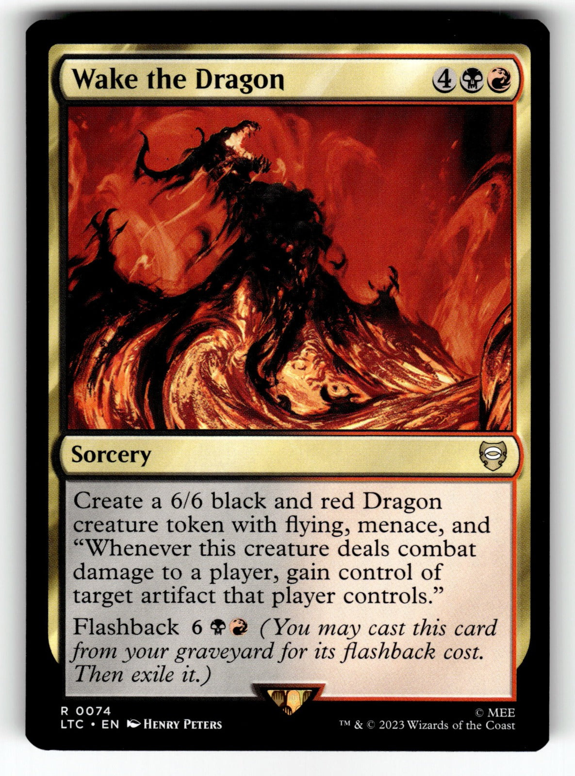 Wake the Dragon – 74 LTC: Commander: The Lord of the Rings: Tales of Middle-earth R NM