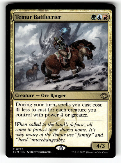 Temur Battlecrier – 228 TDM: Tarkir: Dragonstorm R NM